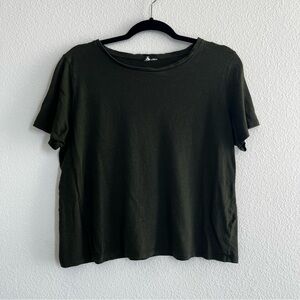 Dark Green Boxy Tee